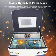 Fumeclear® XL-500 Enterprise Industrial DTF Fume Extractor & Spark Shield Air Purifier (8-Layer Filtration)