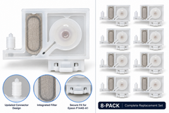 Illustrative eight-pack rendering, not an actual kit photograph