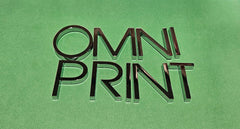 Omniprint Chrome Emblem for DTF Printer