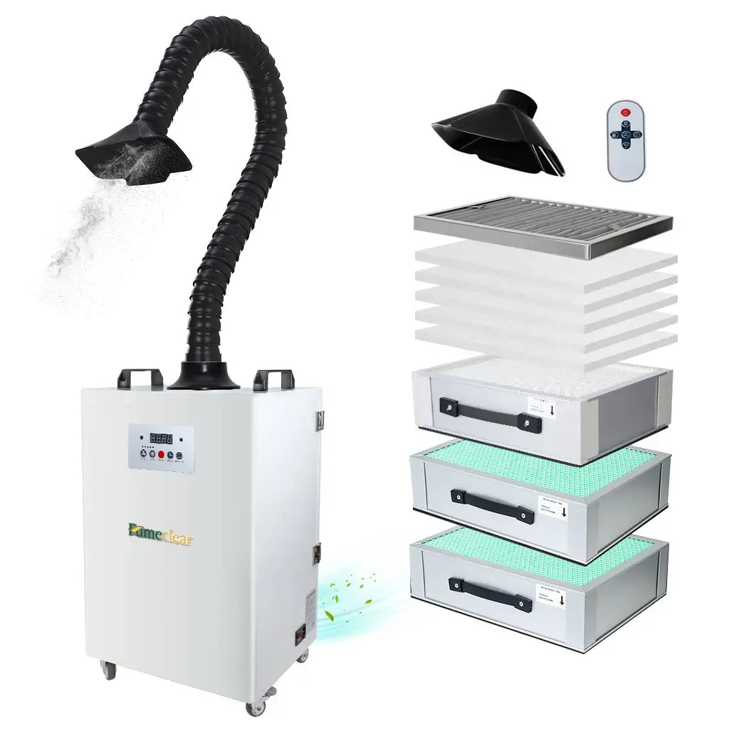 Fumeclear® FC-350 Professional 350W DTF Fume Extractor & Industrial Air Purifier (253 CFM)