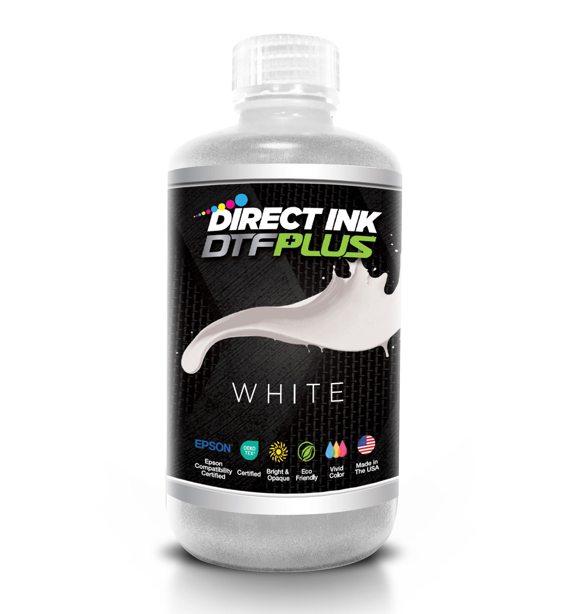 DTF インク　ホワイト　１リットル　８本 DTF Printer USA White Ink - 1 Liter | High-Quality Ink for DTF Printer
