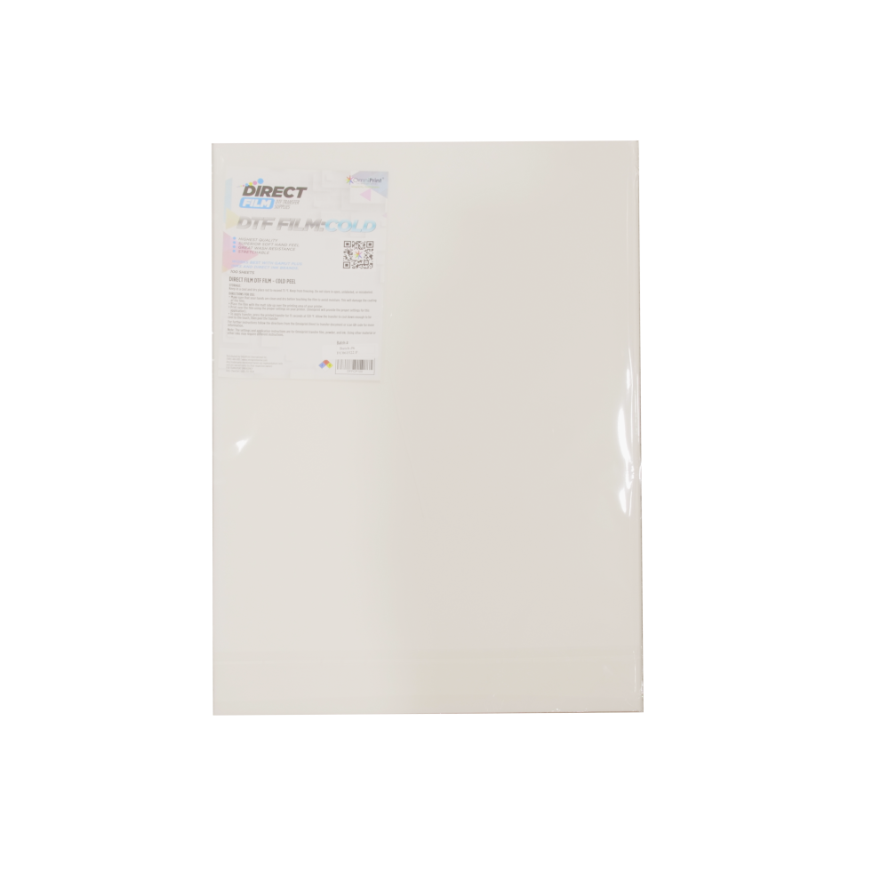 DTF Instant Hot Peel Film – 13" x 19" – 100 Pack